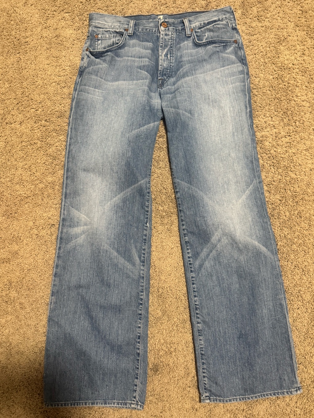 7 for All Mankind 34x31 Relaxed fit- Classic Straight Leg